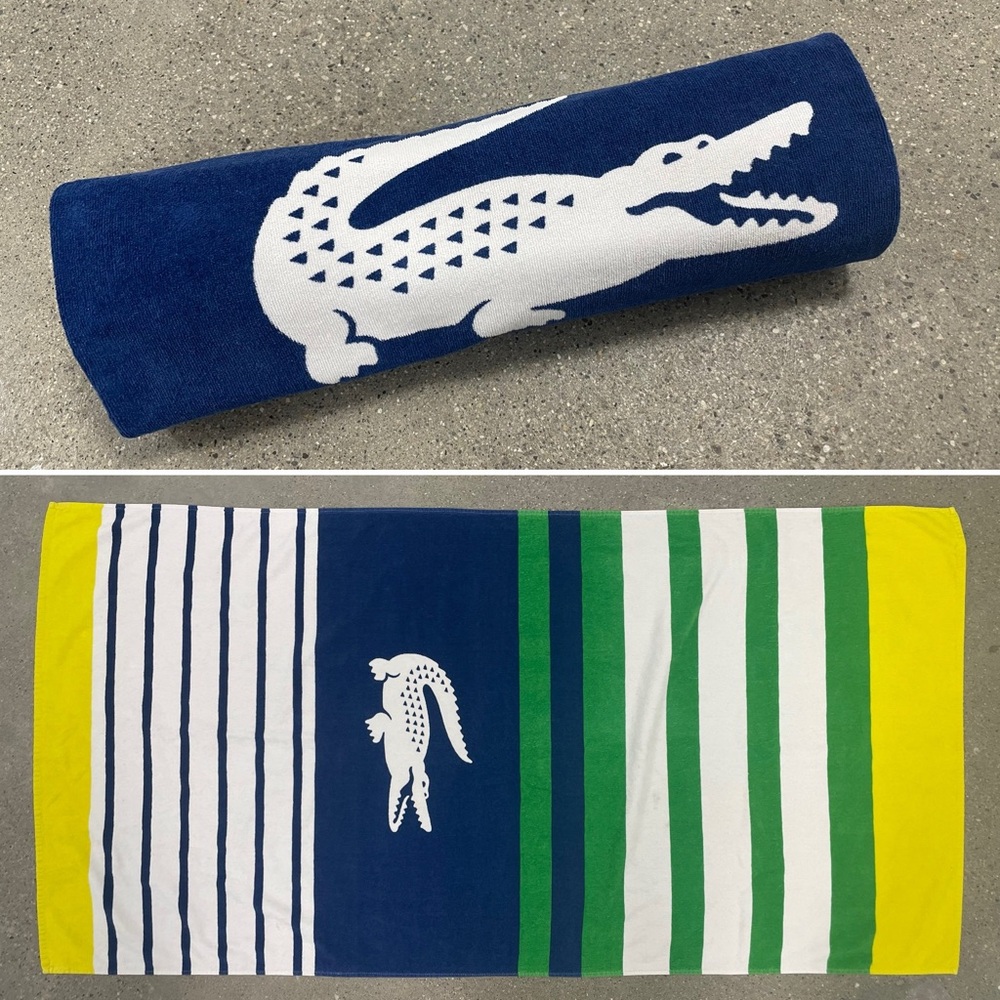 Like New Lacoste Beach Towel